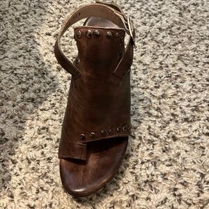 Bed-Stu leather wedge/platform sandals. Size 8. Worn under 5 times. Like new.